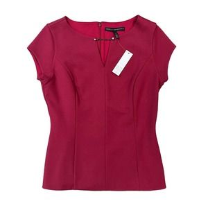 White House Black Market Red Blouse
